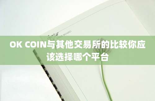 OK COIN与其他交易所的比较你应该选择哪个平台