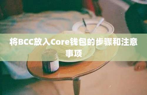 将BCC放入Core钱包的步骤和注意事项