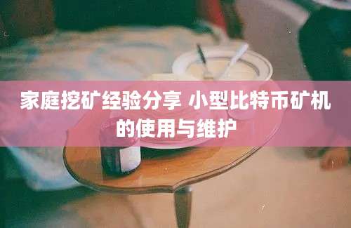 家庭挖矿经验分享 小型比特币矿机的使用与维护