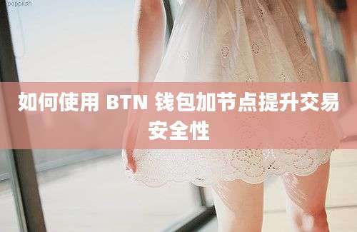 如何使用 BTN 钱包加节点提升交易安全性