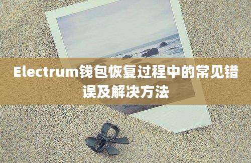 Electrum钱包恢复过程中的常见错误及解决方法