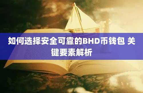 如何选择安全可靠的BHD币钱包 关键要素解析