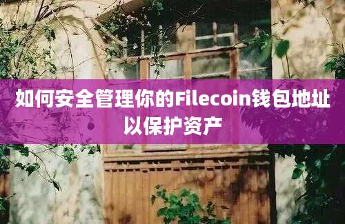 如何安全管理你的Filecoin钱包地址以保护资产