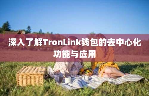 深入了解TronLink钱包的去中心化功能与应用