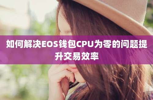 如何解决EOS钱包CPU为零的问题提升交易效率