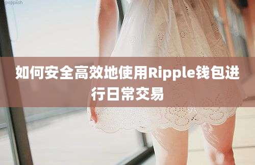 如何安全高效地使用Ripple钱包进行日常交易