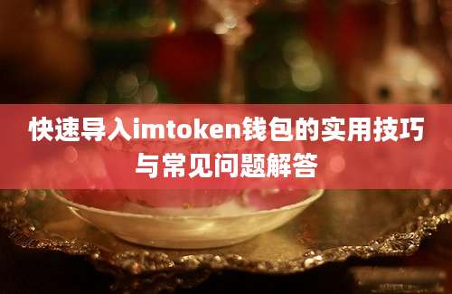 快速导入imtoken钱包的实用技巧与常见问题解答