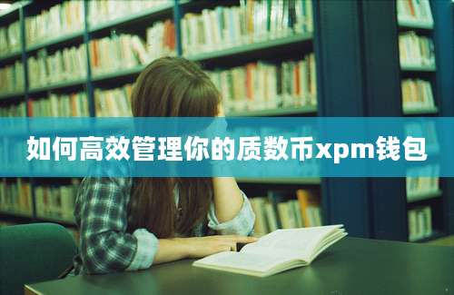 如何高效管理你的质数币xpm钱包